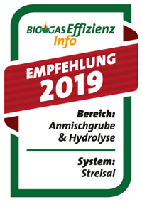 Biogaseffizienz Info - Anmischgrube & Hydrolyse - Empfehlung 2019