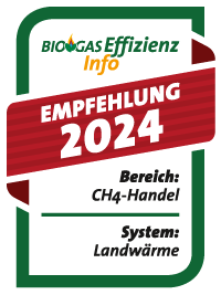 Biogaseffizienz Info - CH4-Handel - Empfehlung 2024
